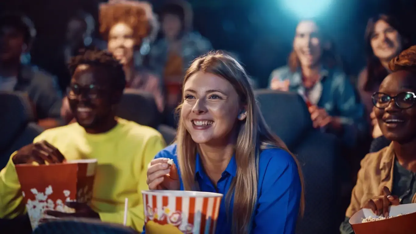 pessoas no cinema